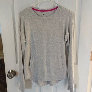 All in Motion Heathered Gray Long Sleeve Top